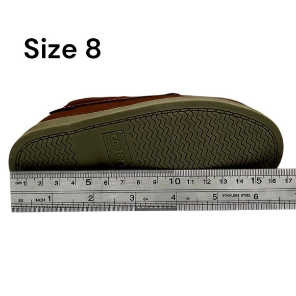 Carter’s Toddler Boys Boat Shoes Size 7-9 Brown Slip-On Casual Classic Style - Picture 13 of 15
